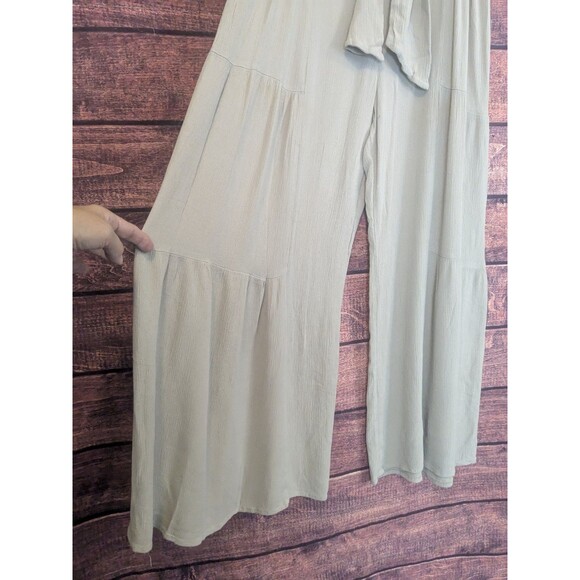 REWASH Wide Palazzo Leg Boho High Waist Pull On Pants w/Tie XL - Picture 3 of 11